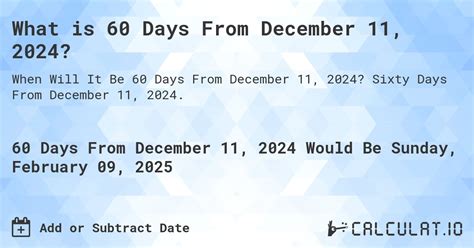 60 days from 11/11/23|60 days from nov 11.